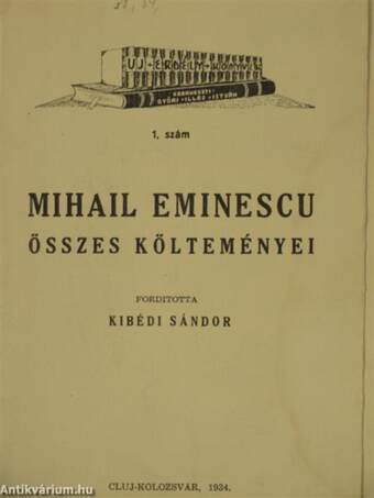 Mihail Eminescu összes költeményei