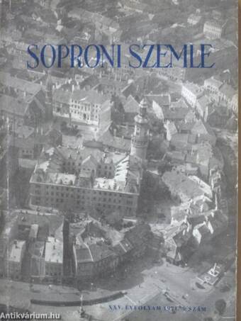 Soproni Szemle 1971/3.