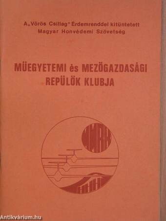 Műegyetemi és Mezőgazdasági Repülők Klubja Évkönyv 1988