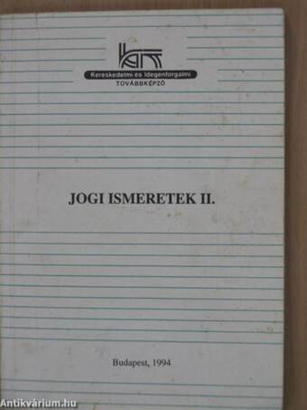 Jogi ismeretek II.