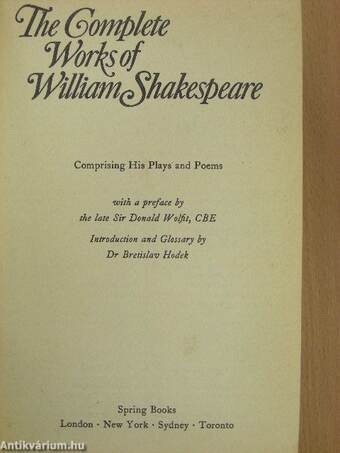 The Complete Works of William Shakespeare