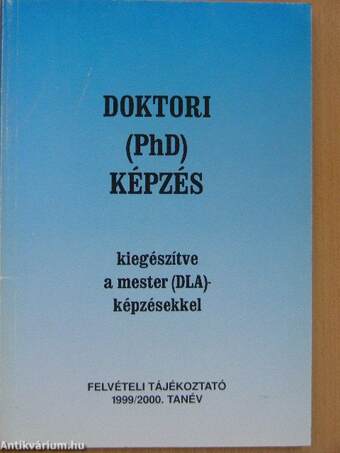 Doktori (PhD) képzés