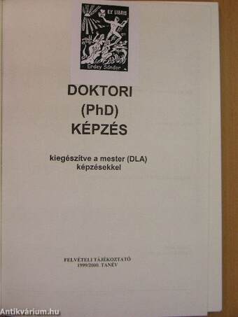 Doktori (PhD) képzés