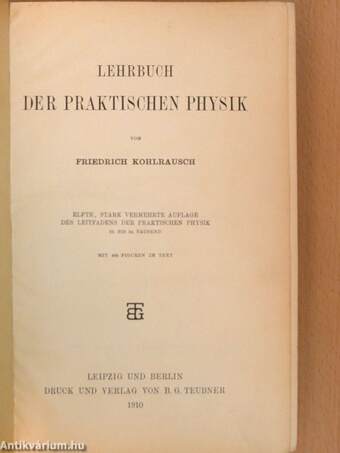 Lehrbuch der Praktischen Physik