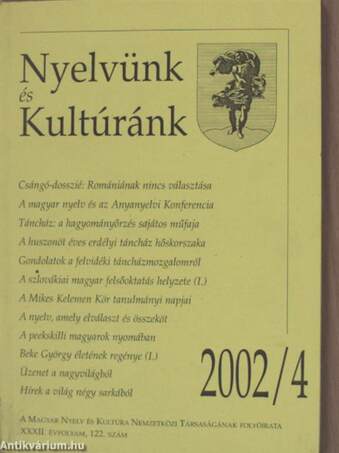 Nyelvünk és Kultúránk 2002/4.