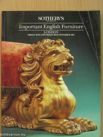 Sotheby's Important English Furniture