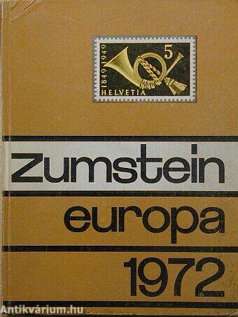 Briefmarken-katalog Zumstein - Europa 1972