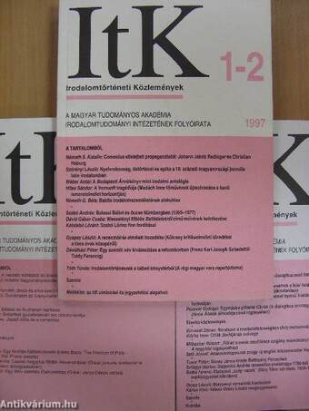 Irodalomtörténeti Közlemények 1997/1-6.