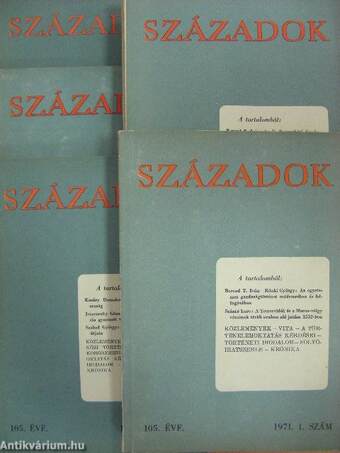 Századok 1971/1-6.