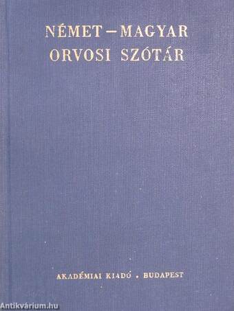 Német-magyar orvosi szótár