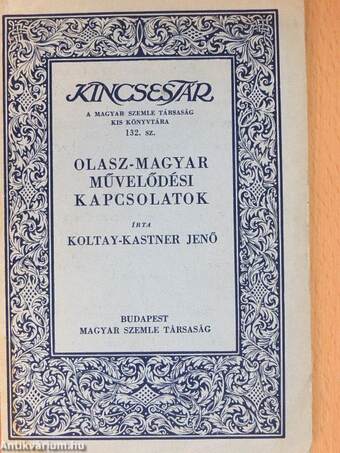 Olasz-magyar művelődési kapcsolatok