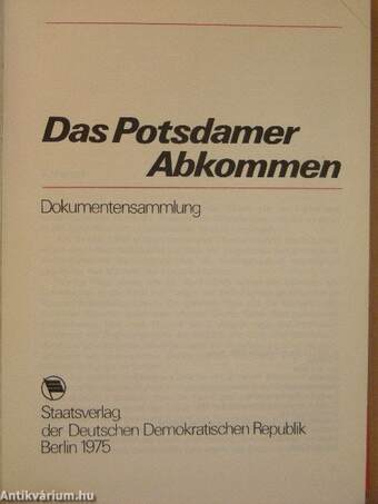 Das Potsdamer Abkommen