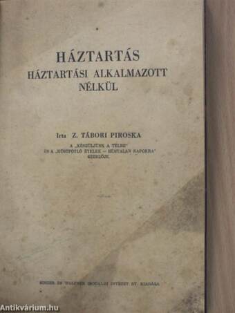 Háztartás - háztartási alkalmazott nélkül