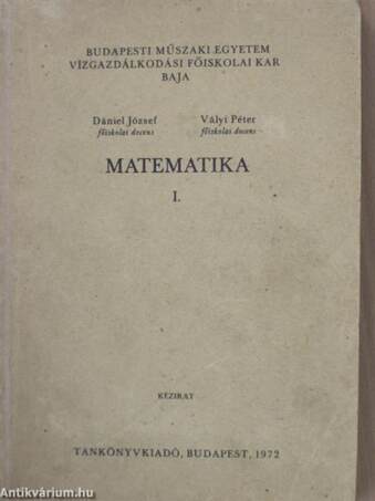 Matematika I.