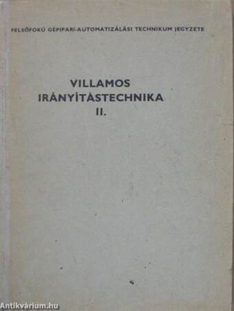 Villamos irányítástechnika II.