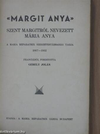 «Margit anya»