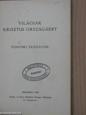 Világiak Krisztus országáért