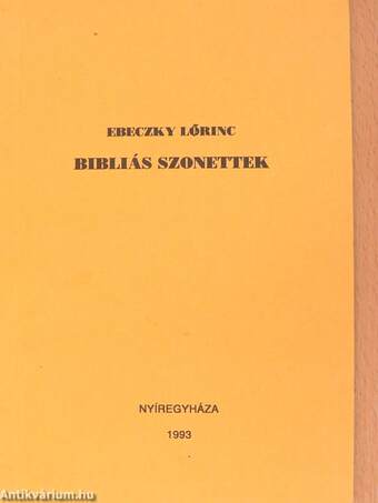 Bibliás szonettek