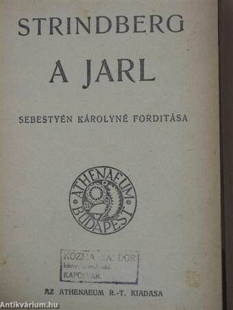 A jarl/Föld/Szent Antal csodája/A költő és a ma/Levél/Tizian halála/Erkély-jelenet/A balga és a halál