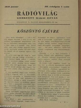 Rádióvilág 1948. január-augusztus