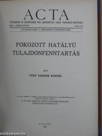 Fokozott hatályú tulajdonfenntartás