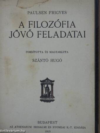 A filozófia jövő feladatai