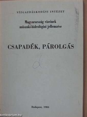 Csapadék, párolgás