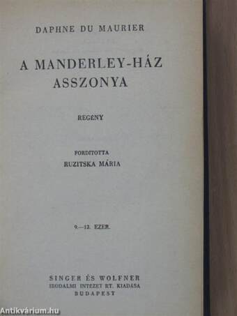 A Manderley-ház asszonya