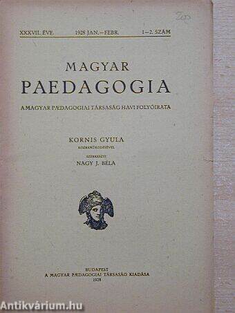 Magyar Paedagogia 1928. január-február