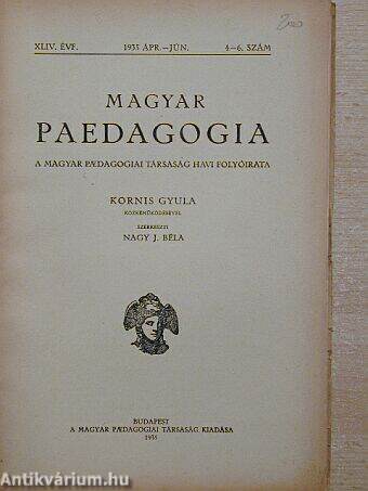 Magyar Paedagogia 1935. április-június