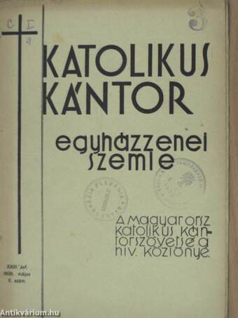 Katolikus Kántor 1935. május