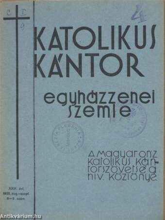 Katolikus Kántor 1935. augusztus-szeptember