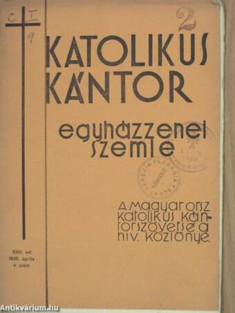 Katolikus Kántor 1935. április