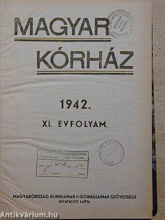 Magyar Kórház 1942. január-december