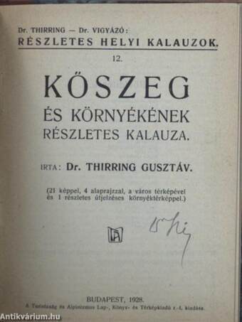 Kőszeg és környékének részletes kalauza