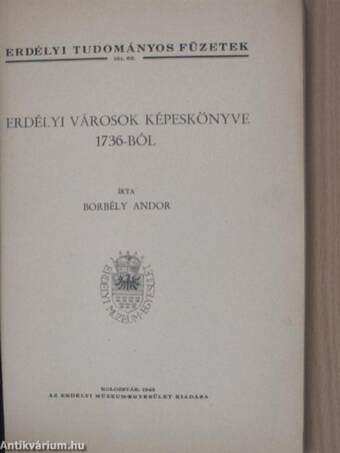 Erdélyi városok képeskönyve 1736-ból