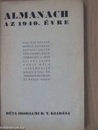 Almanach az 1940. évre