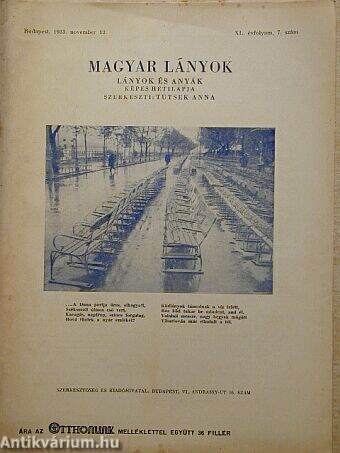 Magyar Lányok 1933. november 12.