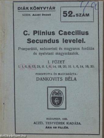 C. Plinius Caecilius Secundus levelei I.