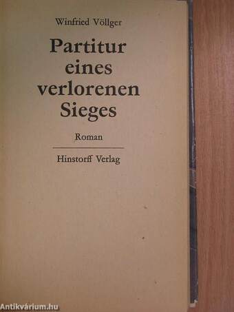 Partitur eines verlorenen Sieges