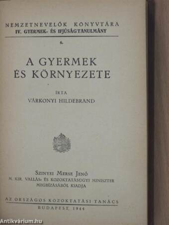 A gyermek és környezete