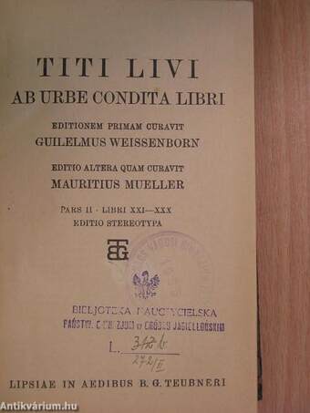 Ab urbe condita libri II. (töredék)