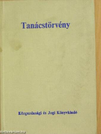 Tanácstörvény