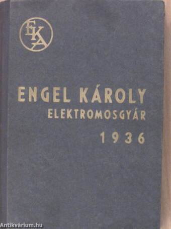 Engel Károly - Árjegyzék 1936