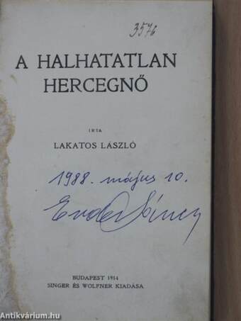 A halhatatlan hercegnő