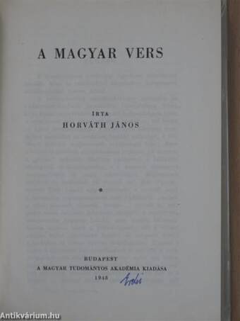 A magyar vers