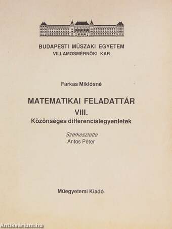 Matematikai feladattár VIII.