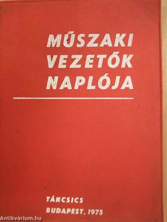 Műszaki vezetők naplója