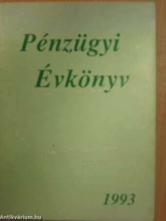 Pénzügyi Évkönyv 1993