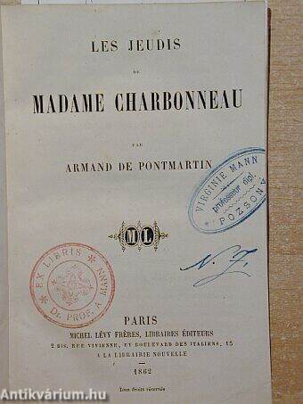 Les Jeudis de Madame Charbonneau